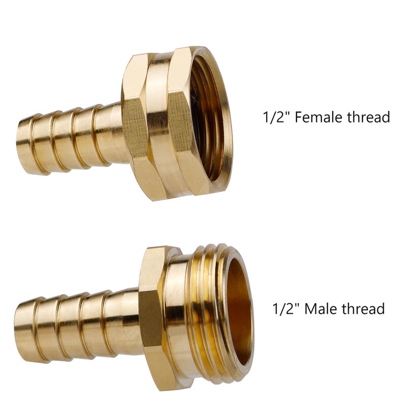 Twinkle Star Garden Hose Repair Connector with Clamps, Male and Female Garden Hose Fittings, 3 Set - Image 2